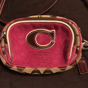 COACH signature crossbody bag
